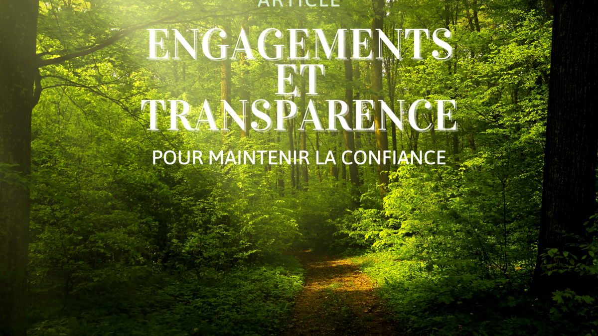 Article engagements et transparence hypnose guingamp sandrine martina foret nature paisible 2024