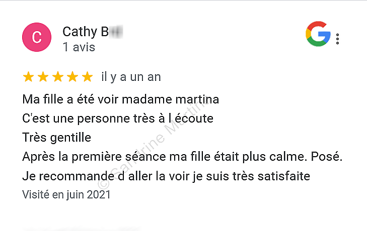 Avis google hypnose guingamp sandrine martina juin 2021