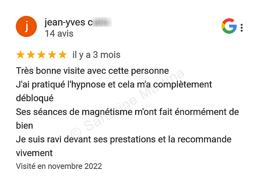 Avis hypnose guingamp sandrine martina hypnotherapeute guingamp magnetiseur guingamp avis 2018 et 2022 3