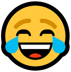 Emoji visage riant aux larmes